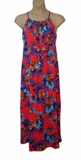 Wallis Womens Maxi Dress size 18 Sleeveless Orange Multi Floral Bnwt