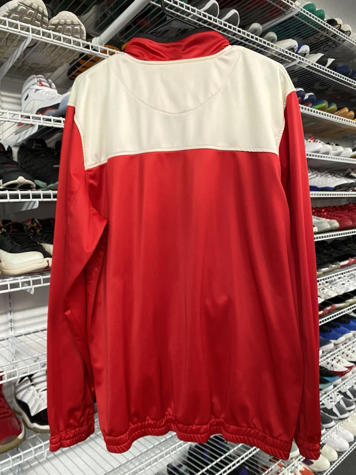 复古 2000 年代底特律红翼 G3 运动 Carl Banks 轨道夹克,尺寸 L — 第 2/4 张图片