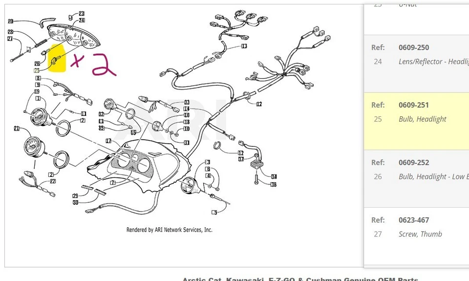 3 bombillas SUPER LED para Arctic Cat 1998 - 2000 Z440, ZL 440 500 600, ZR 500 Foto 4 de 4