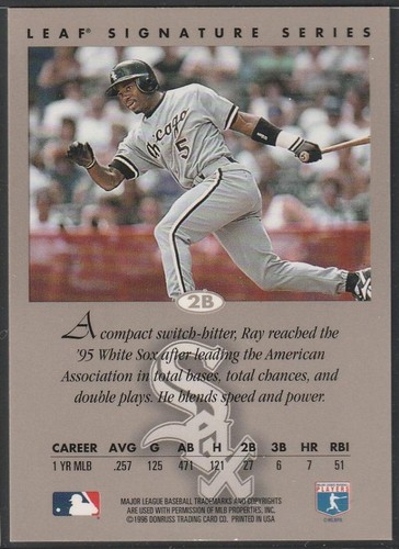 079, 1996 Leaf Signature, Original Autograph of Ray Durham, White Sox - Picture 2 of 2