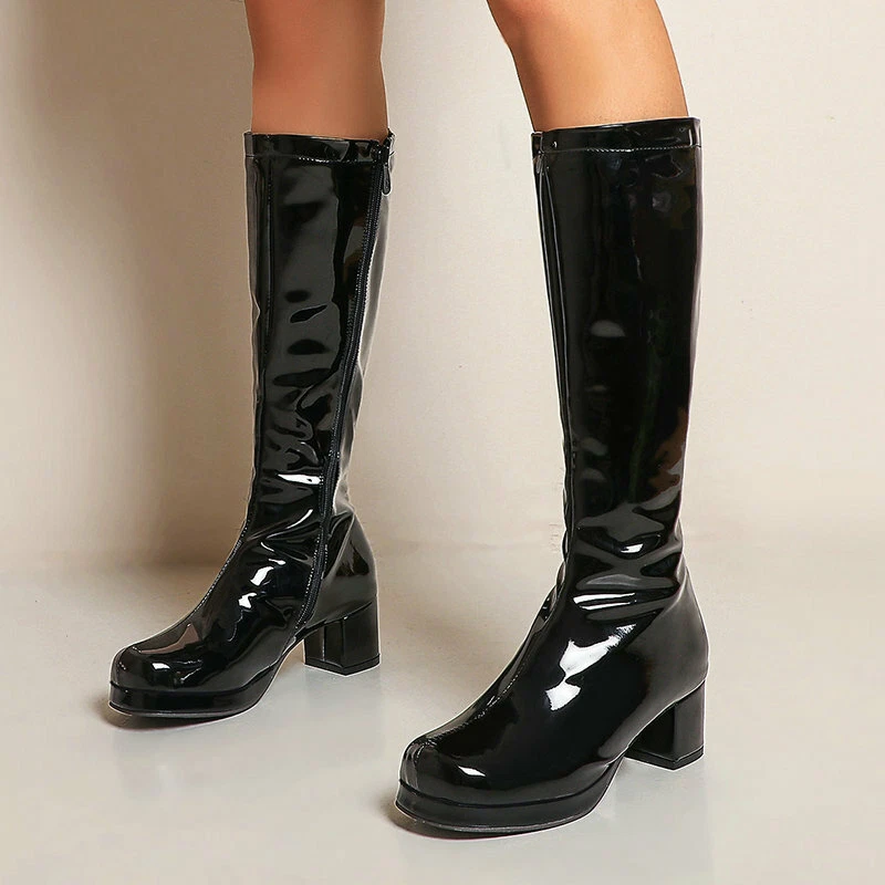 Leather Knee high Boots Chanel - 38, buy pre-owned at 600 EUR