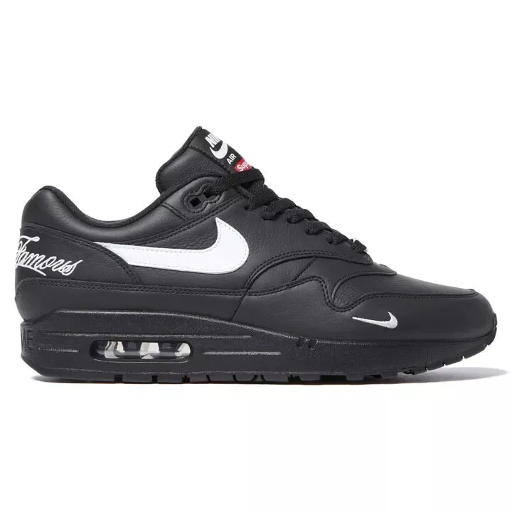 NIKE AIR MAX 1' 87 SP SUPREME noir blanc HF8813 001 taille 10,5