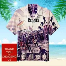 The Beatles Hawaiian Shirt, Soft Hawaii Shirt, 3D Hawaiian Aloha Shirt