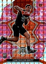 2022 Panini Mosaic Camo Pink- Rookies #393 Cam Taylor-Britt (RC)