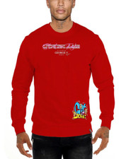 Avenue George V Paris Sweatshirt Red long sleeve Sweatshirt Teddy Bear GV-2623