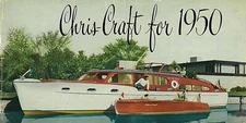 Chris Craft Boat Ad Metal Sign FREE SHIPPING Vintage Boat Cabin Decor