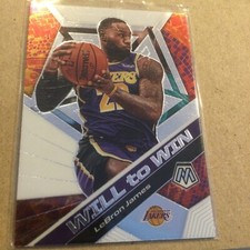 LeBron James 2019-20 Panini Mosaic Will to Win No.7 Las Angeles Lakers NBA