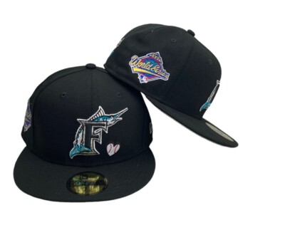 Florida Marlins Team Heart World Series Navy New Era 59fifty Fitted Hat cap