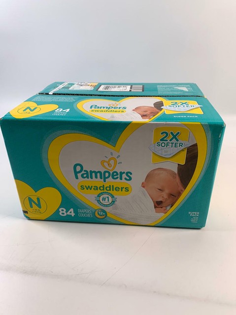 Pampers Swaddlers Newborn Diapers Size N/84 Count for sale online | eBay