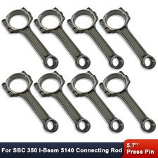 For Chevy Sbc 350 5140 Steel I-beam 5.7 Connecting Rods Press Pin Set Of 8