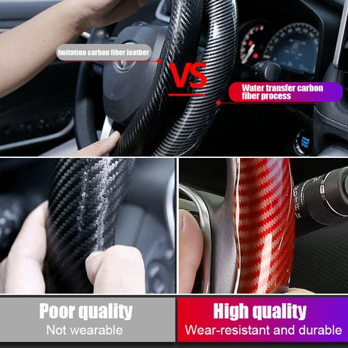 Carbon Fiber Red Car Steering Wheel Booster Cover Accessories For Mercedes-Benz - Bild 12 von 20