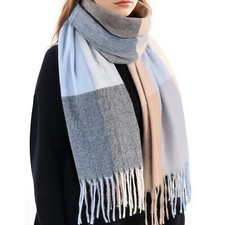 Winter Scarfs for Women Cashmere Feel Plaid Scarf Long Blanket Scarf Winter/F...