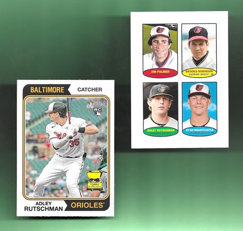 BOTH! 2023 Heritage HIGH # ROOKIE RC # 7 ADLEY RUTSCHMAN/BALTIMORE ...