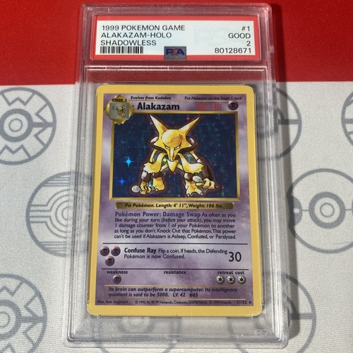 Alakazam (Shadowless) graded PSA 2 for sale on eBay