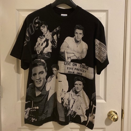 Vintage 90's AOP Elvis Presley T Shirt 