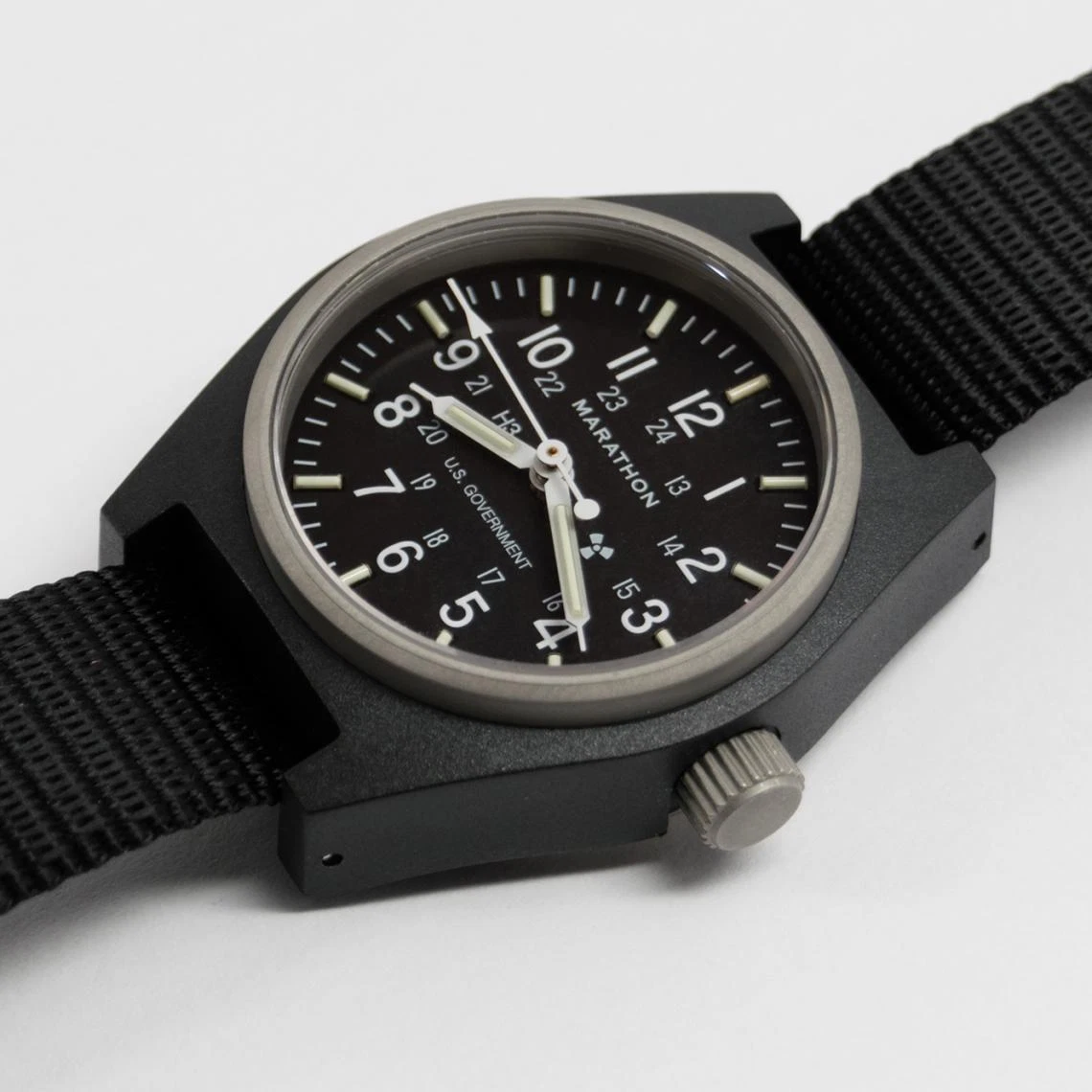 Self winding military clearance watch