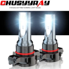 LED Daytime Running Light For Cadillac CTS EXT Escalade 5202 9009 H16 Pair 6000K