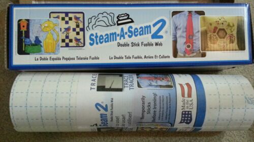 Warm Company, STEAM-A-SEAM 2 ~ TELA FUSIBLE ~ 18" X 2 YARDAS #5518 - Imagen 1 de 7