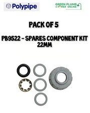 Polypipe Polyplumb PB9522 Spares Component Kit 22mm - 5 Sets Pack Of 5