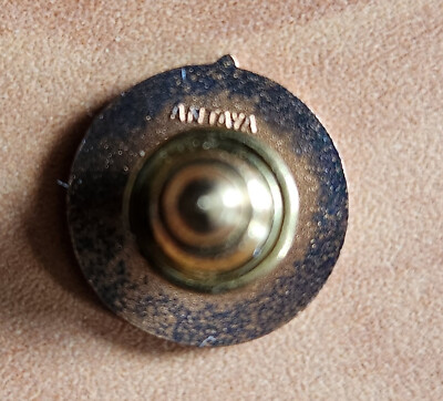 Vintage NASA official Apollo enamel lapel or tie pin, Saturn V