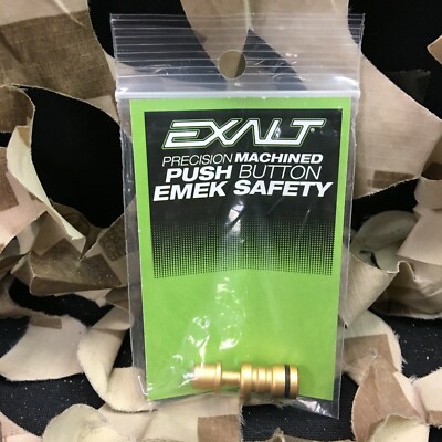 New Exalt Push Button Safety For Planet Eclipse EMEK, EMF100, & EMG100 - Gold