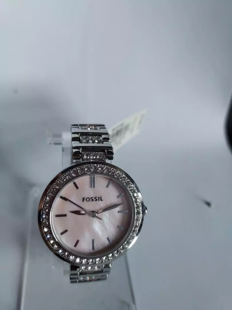 Fossil Karli Three-Hand Stainless BQ3182 Watch Silver with Pink