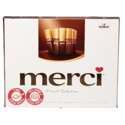 4x Storck merci Bittersweet Milk Chocolate Filled & Solid Assorted Flavors 250g