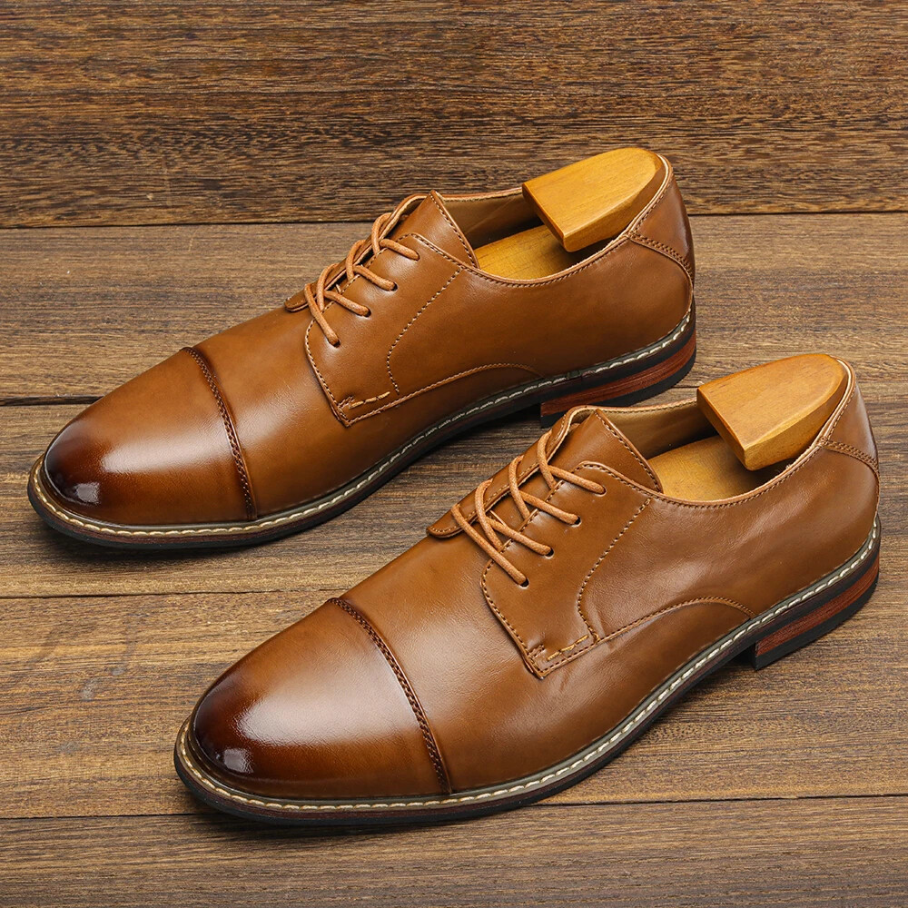 SAOLA Scarpe eleganti uomo moda comode scarpe pelle uomo casual Oxford scarpe