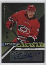 2020 Upper Deck Synergy Rookie Black Achievement 2/25 Steven Lorentz Auto 0k2j