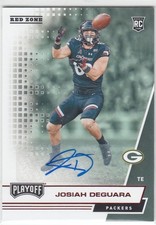 2020 Josiah Deguara Playoff Red Zone ROOKIE AUTO #267 Packers Cincinnati RC