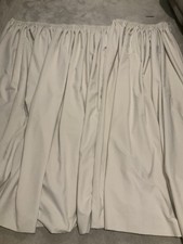 M&S Made To Measure large pair Curtains Ivory  284cm Wide 222cm Drop