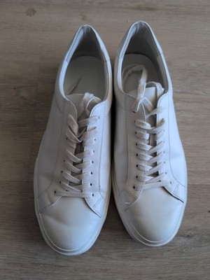 Vince Fulton Men's Size 12M Shoes White Leather Comfort Casual Low Sneakers