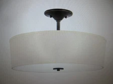 Progress Light Inspire 18 in. Antique Bronze 3-Light Transitional Bedroom Light