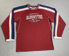 Montreal Alouettes CFL Jersey Mens Medium Red Long Sleeve
