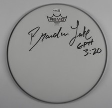 Brandon Lake JSA Signed Autograph 12" Drumhead Drum Head