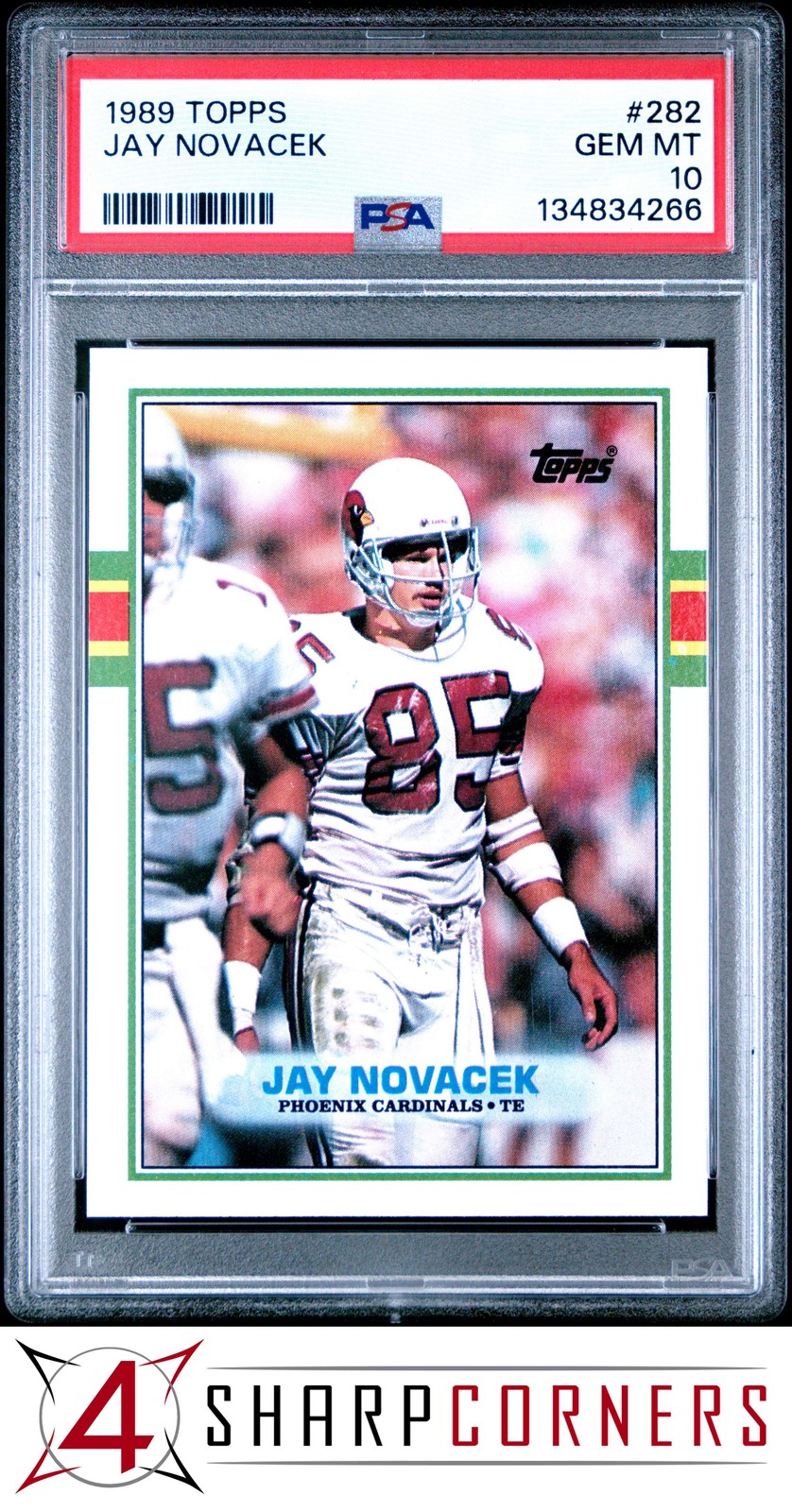 1989 TOPPS #282 JAY NOVACEK RC CARDINALS PSA 10
