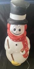 VTG Snowman Plastic Blow Mold  General Foam Plastics 42” Lighted