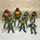 TMNT Teenage Mutant Ninja Turtles LOT of 7 Figures LEONARDO Raphael MIKEY Donnie