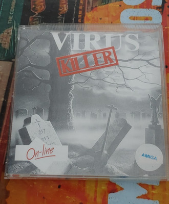Virus Killer (CRL 1990) Commodore Amiga (Disk, Box) works 16-bit