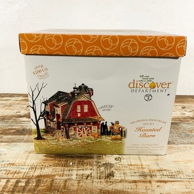 Department 56 Snow Village Halloween Haunted Barn 55060 w/ Box in EX Condition