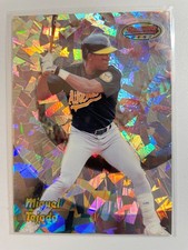 1998 Bowman's Best Atomic Refractor #161 Miguel Tejada Serial #038/100 A's Great