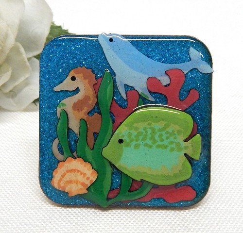 SEA LIFE OCEAN THEMED FISH PIN, OOAK COLLECTIBLE PIN BY ECHO & HARA | eBay