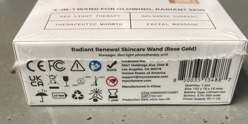 Varita para el cuidado de la piel Solawave RADIANT RENOVE 4 en 1 - oro rosa - Imagen 3 de 3
