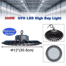 2-8 Pack UFO Led High Bay Light 300W Commercial Industrial Warehouse Shop Lights