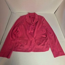 Women's Pink Coral Blazer Suit Career Workwear XL