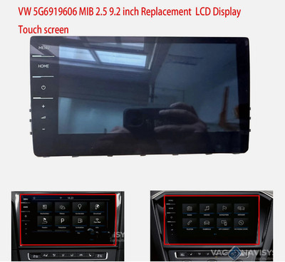 Replacement LCD Display Touch screen Monitor 9.2inch For VW 5G6919606