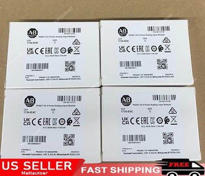 2022 Allen-Bradley POINT I/O 4 Point Analog Input Module AB 1734-IE4C Sealed