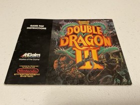 Nintendo NES Double Dragon III Game with Manual and Sleeve Tested And Works