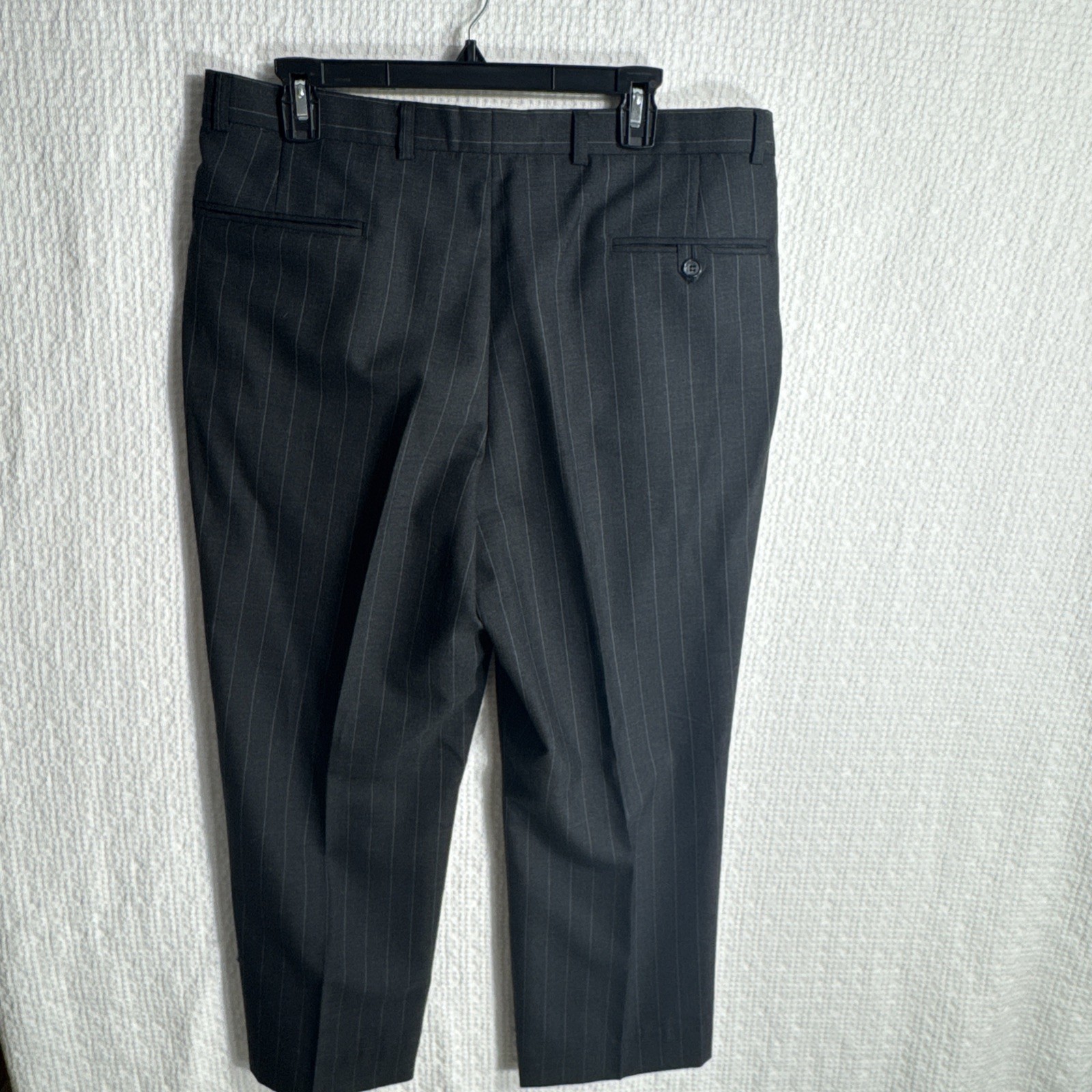 Protocol 42S Gray Chalk Pinstripe Double Breasted… - image 16