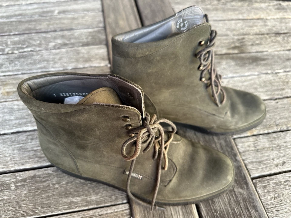 Botines de cuña de gamuza Mephisto para mujer Foto 3 de 4